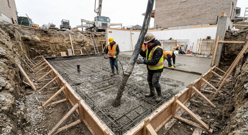 Basement Concrete Installation in Trenton, IL