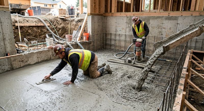 Basement Concrete Installation in Waterloo, IL