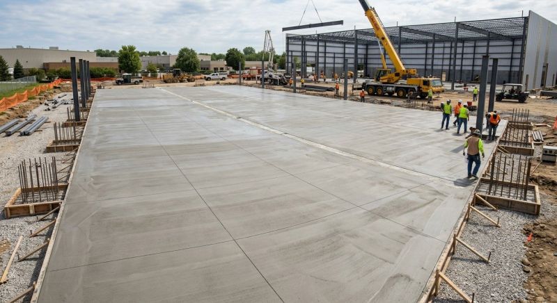 Commercial Slab Construction in Smithton, IL