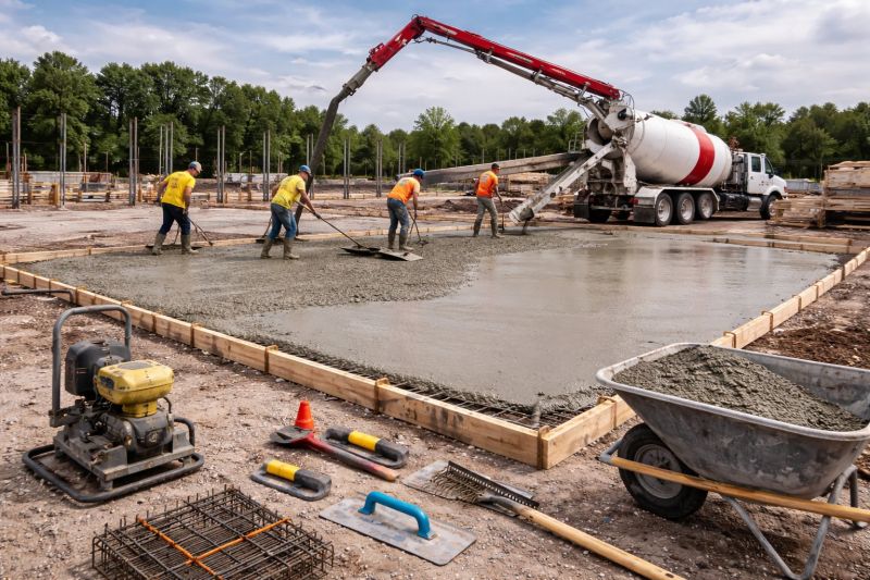Commercial Slab Installation in East Saint Louis, IL