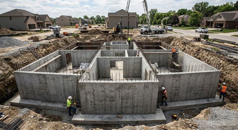 Concrete Foundation Installation in East Alton, IL