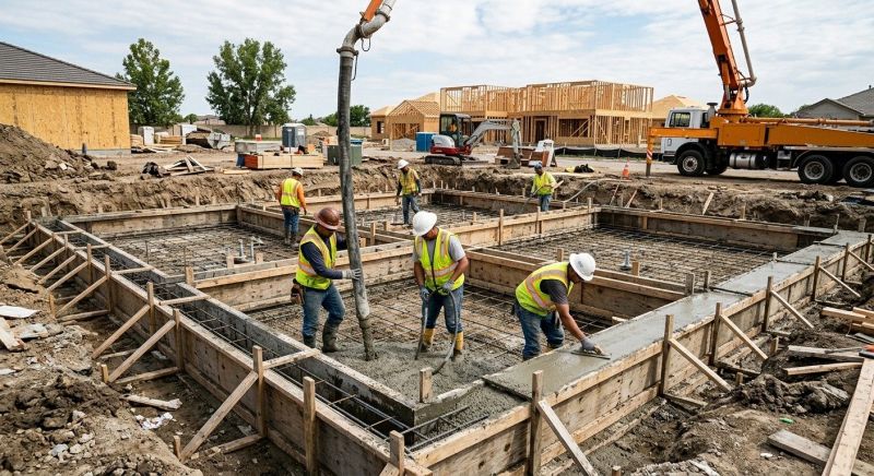 Concrete Foundation Installation in New Baden, IL
