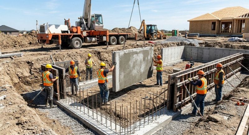 Foundation Wall Installation in Belleville, IL