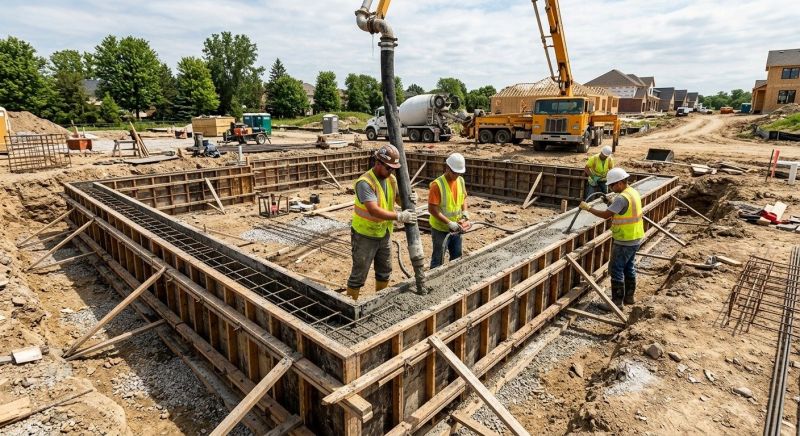 Foundation Wall Pouring in Waterloo, IL
